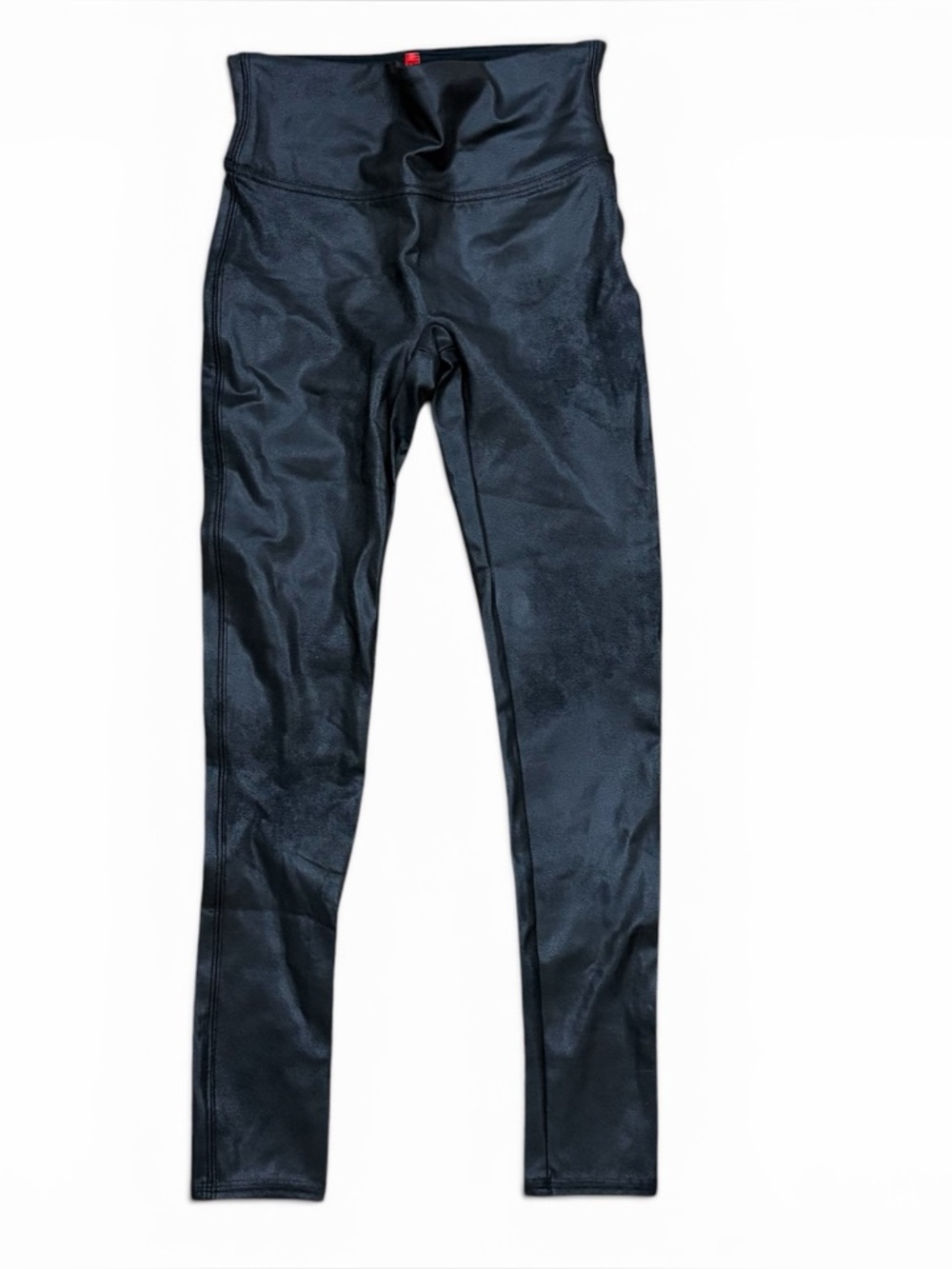 SPANX Faux Leather Leggings Black‎ Pull On High Rise Small - Picture 3 of 7